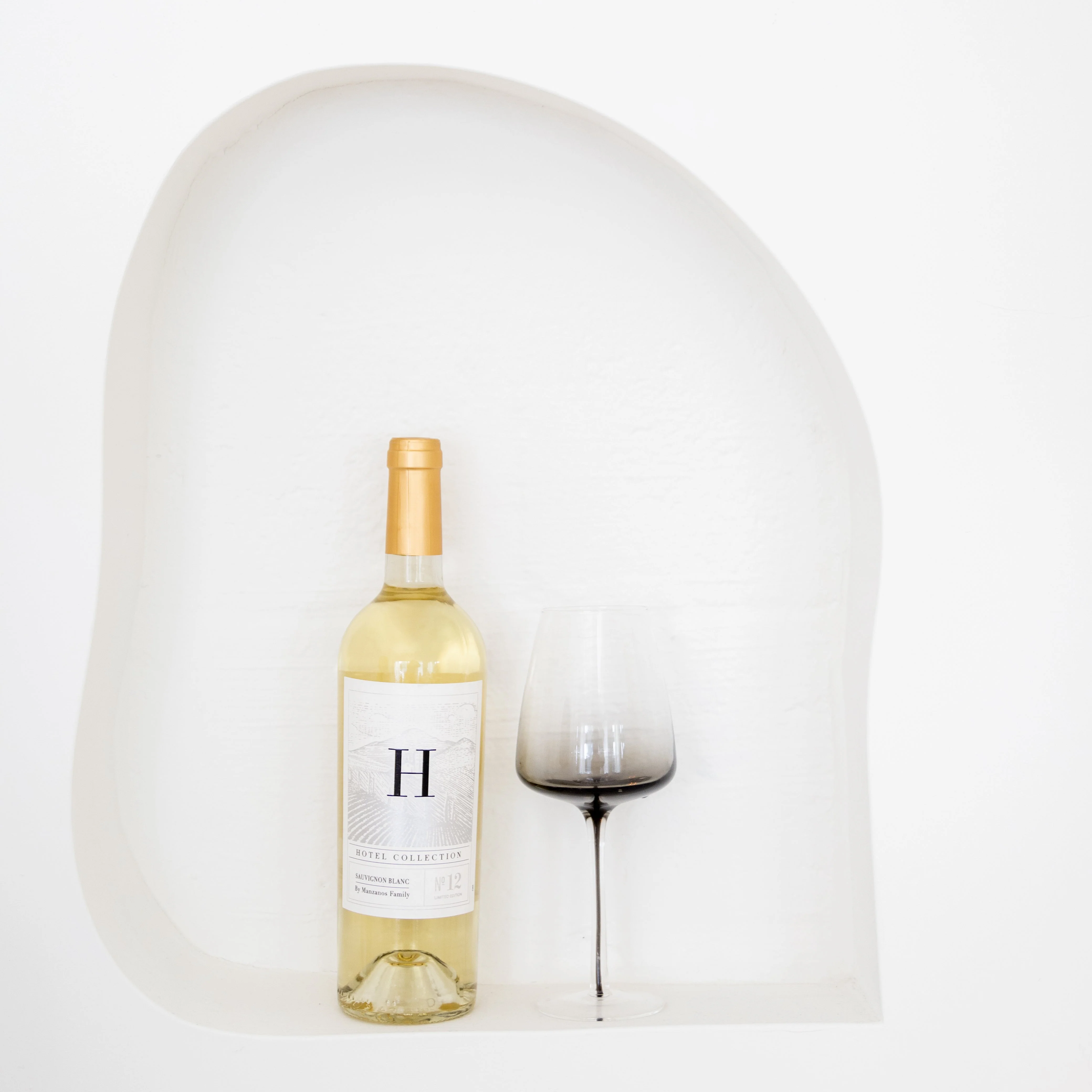 Dark Smoke Stem White Wine Glasses (Set of Two) - Image 2