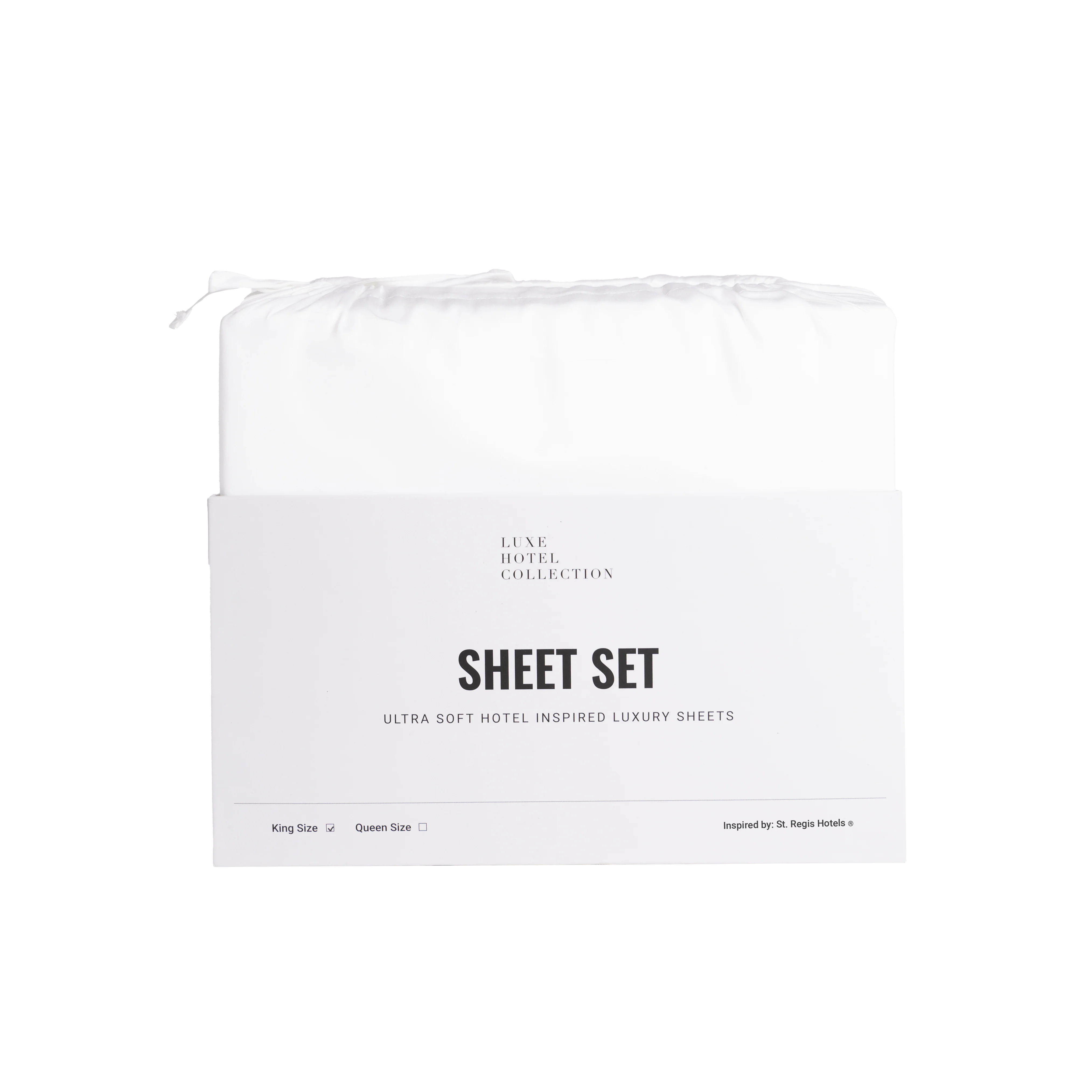 Hotel Collection-Cotton Blend Sheet Set Includes (1) Fitted Sheet, (1) Flat Sheet and (2) Pillowcases - Image 12