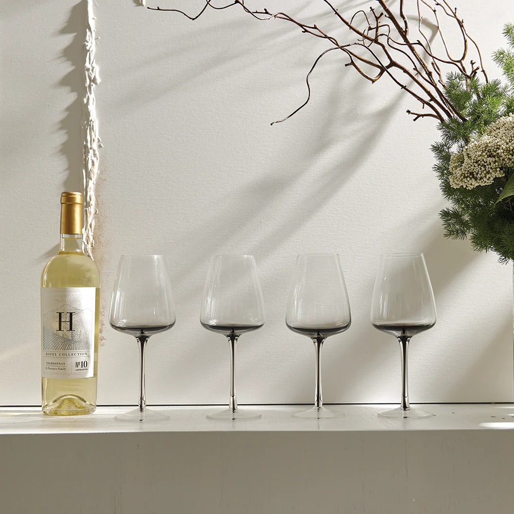 Smoke Stem White Wine Glasses - Image 2